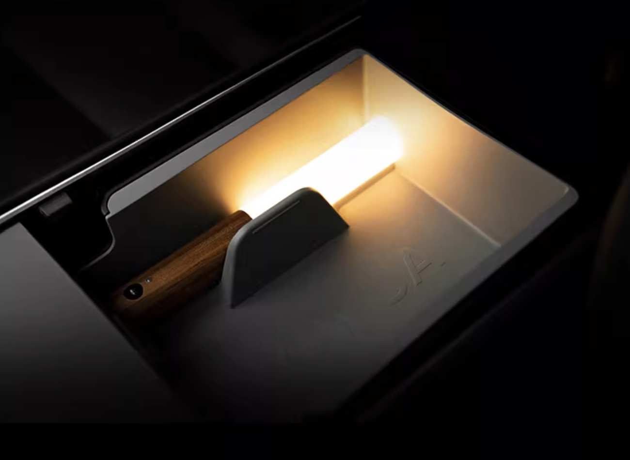 Elegant wooden motion sensor light stick