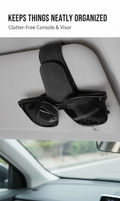 Suede magnetic eyeglass clip