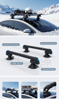 Suction Cup Car Roof Skiboard Holder
