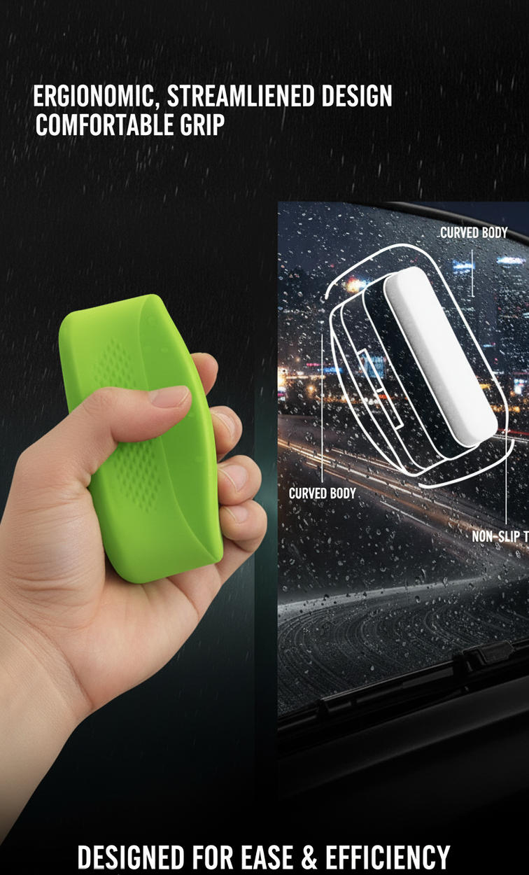 Car glass oil film cleaner