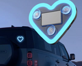 Heart Shape Car ambient lighting