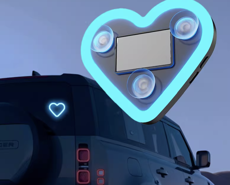 Heart Shape Car ambient lighting