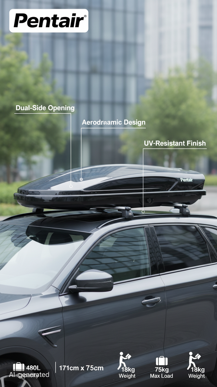 Pentair Ultra-Slim Car Roof Box