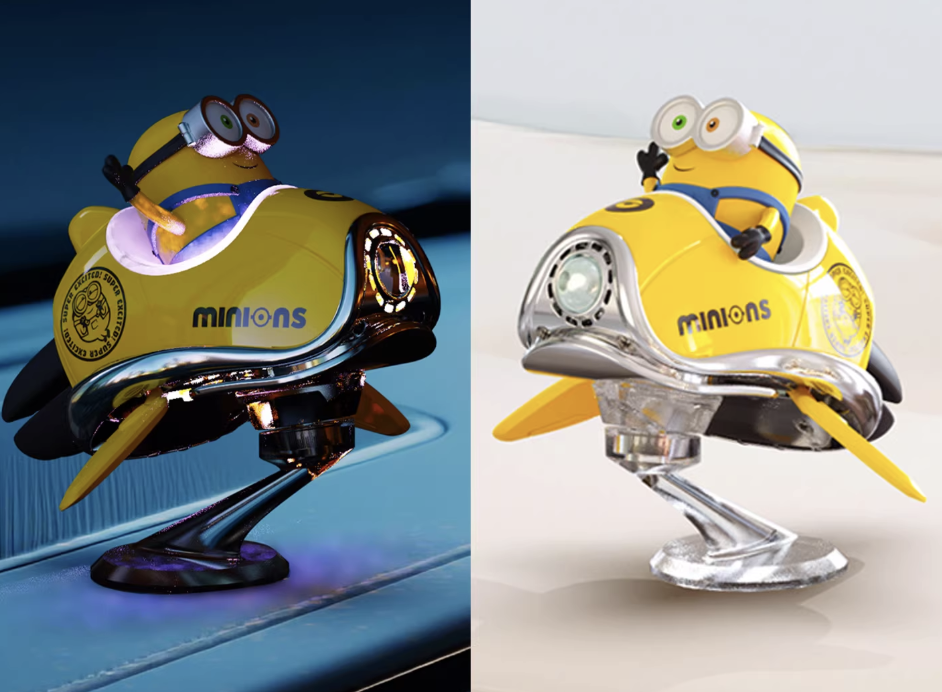 Swinging Cartoon Car Air Freshener