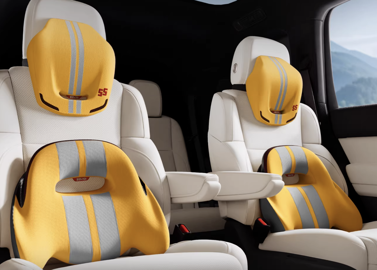 Zovidi Car Lumbar Support&Pillow