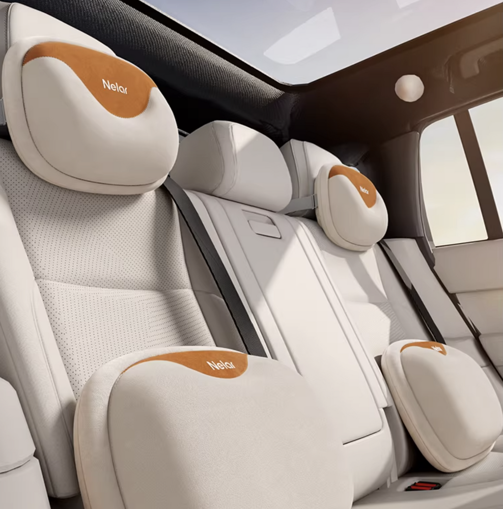 Nelar automotive headrest—Maybach-grade comfort