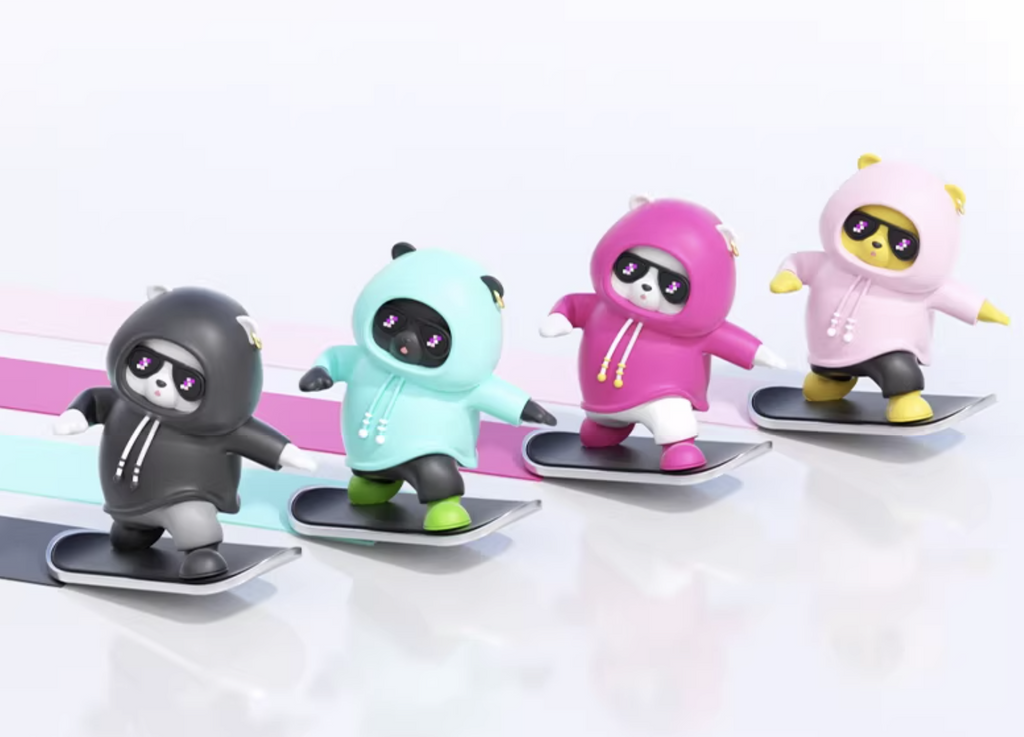 Skatingboard Bear dashboard decorations