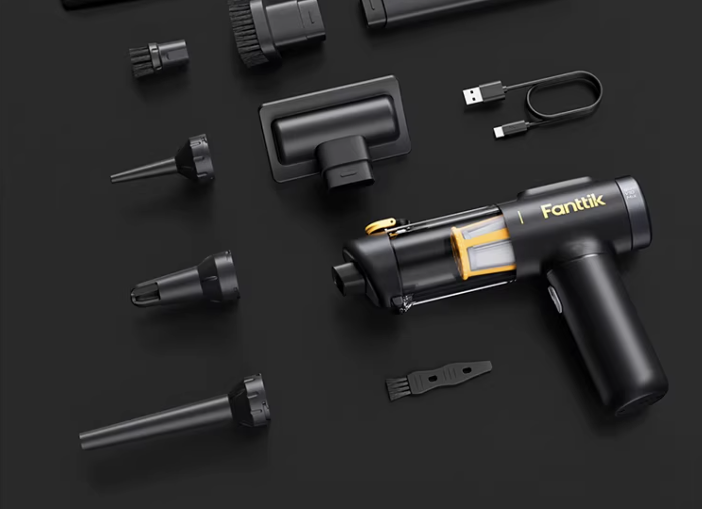 Fanttik Car Vacuum Cleaner - Small Handheld Car Vacuum Cleaner